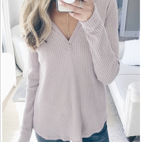 socialite thermal henley top
